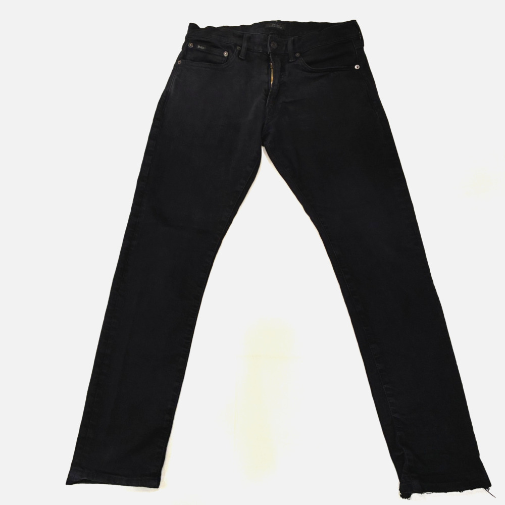 POLO Ralph Lauren Men's Sullivan Slim Stretch Black Denim Size 30x30